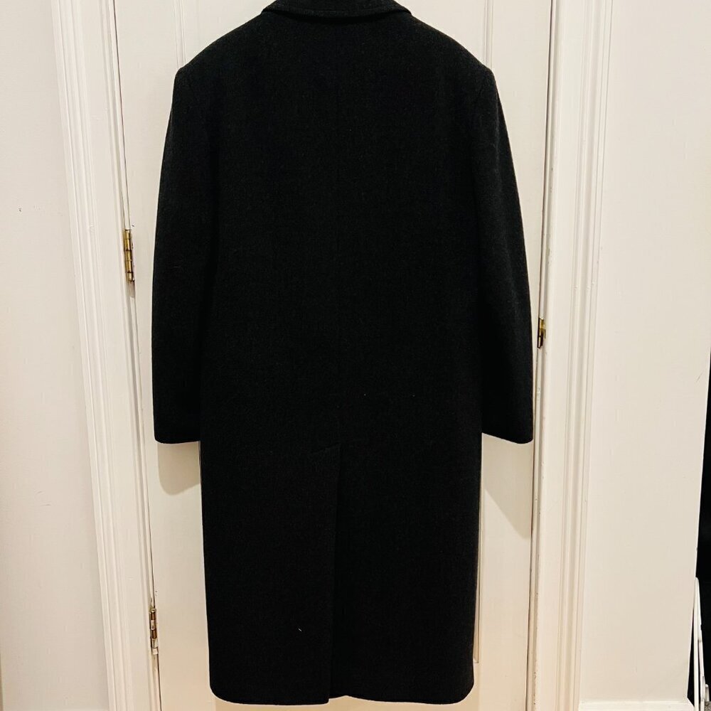 Vintage Men’s Pierre Cardin Cashmere Wool Blend Double Breasted Long Over Coat - Picture 12 of 16